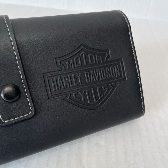 HARLEY-DAVIDSON TRAVEL TECH TRI-FOLD PORTABLE CORD ORGANIZER/WALLET - Picture 12 of 15